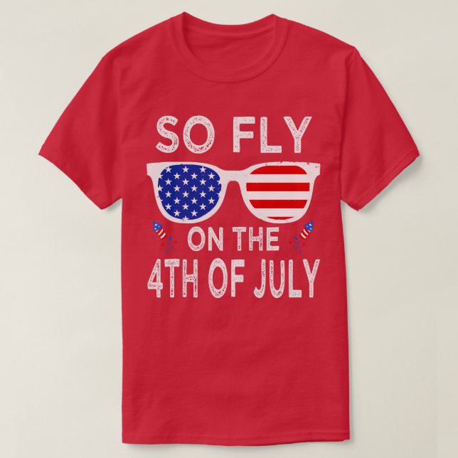 T-shirt Alors vole sur le 4 juillet (1) (Design devant)