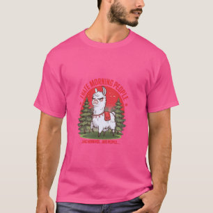 T-shirt Alpaca Drôle Grincheux Drôle Je n'aime pas le pois
