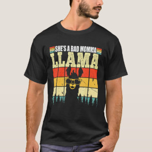 T-shirt Alpaca Elle est une mauvaise momma amoureux de lam