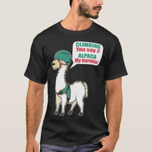 T-shirt Alpaca Escalade Mountain Climber Et Alpaca Fan