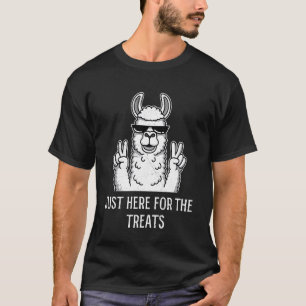 T-shirt Alpaca JUST ICI POUR LES FRIANDISES Drôle d'Alpaca