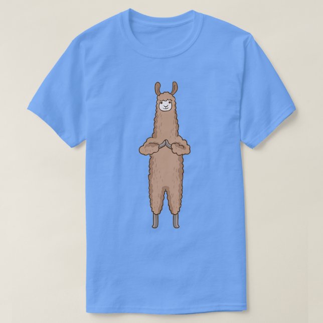T-shirt Alpaca Lama Yoga Sport Gymnastique amusante Gymnas (Design devant)