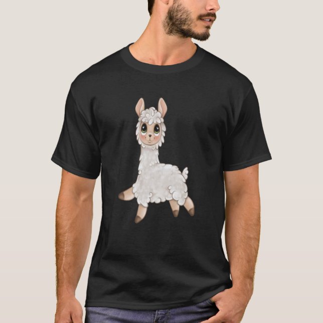T-shirt alpaca llama animal  llama (Devant)