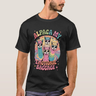 T-shirt Alpaca Mon Bagage Émotionnel Drôle D'Alpaca Lama H