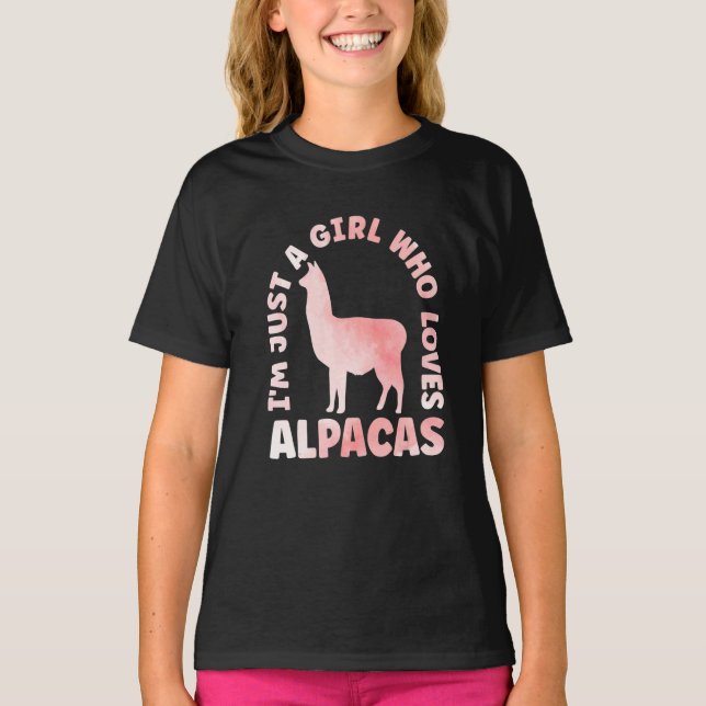 T-shirt Alpaca Outfit for Llama Lovers Apparel Women & Gir (Devant)