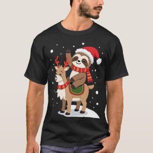 T-shirt Alpaca Paresseux Noël (2)