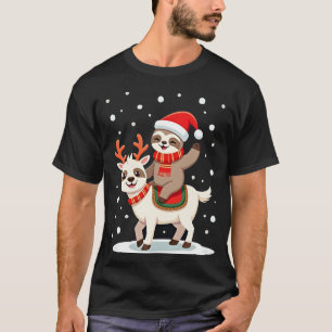 T-shirt Alpaca Paresseux Noël (4)