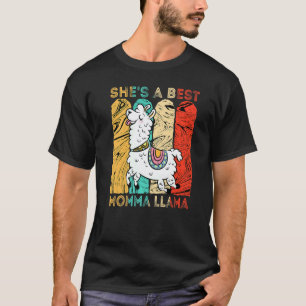 T-shirt Alpaca Vintage Elle Est Une Meilleure Maman Lama M