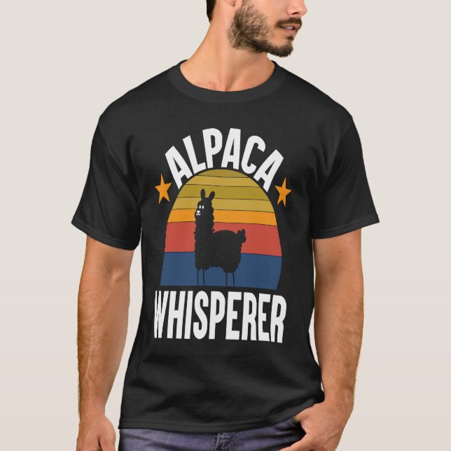 T-shirt Alpaca Whisperer I Alpaca (Devant)