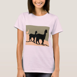 T-shirt Alpacas à flanc de colline