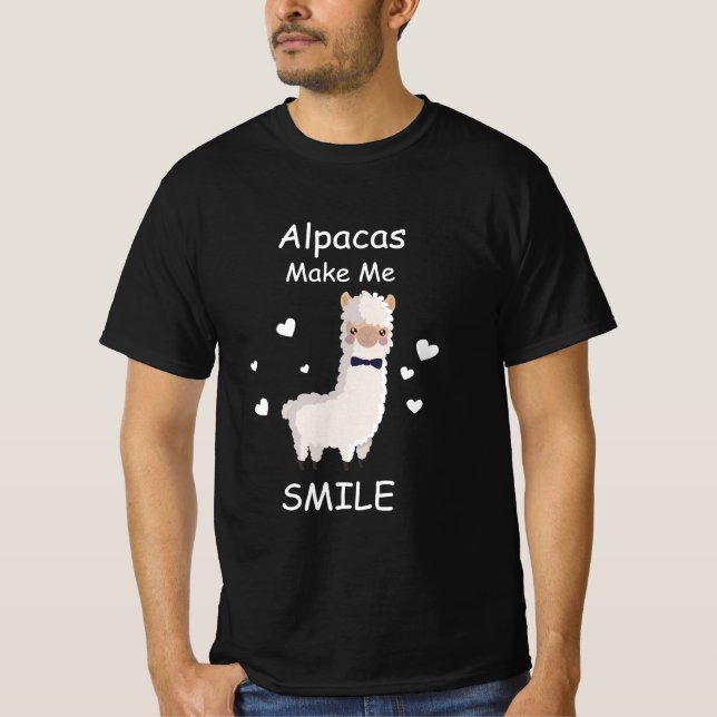 T-shirt Alpacas Rends-moi sourire, Llama Lovers Cadeau (Devant)