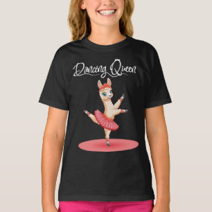 T-shirt Alpaka Danse Ballet In Rosa Tutu Dancing Queen
