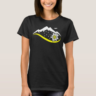 T-shirt Alpen Edelweiß Costume Edelweiss pour dirndl et le