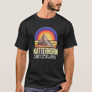 T-shirt Alpes Suisse Matterhorn Souvenir Skiing Mounta