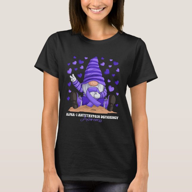 T-shirt Alpha 1 Antitrypsin Deficiency Awareness Month Pur (Devant)