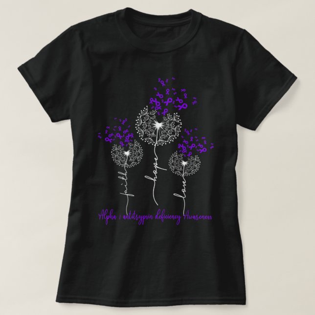 T-shirt Alpha 1 Sensibilisation à la carence en antitrypsi (Design devant)