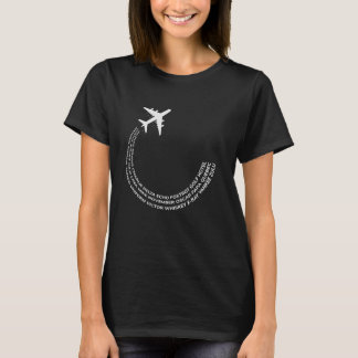 T-shirt ALPHA BRAVO CHARLIE DELTA Airline Pilote Phonétiqu