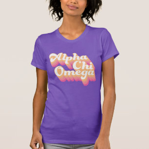 T-shirt Alpha Chi Omega Script Super