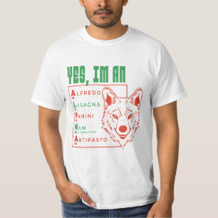 T-SHIRT ALPHA WOLF ALIMENTATION ITALIENNE OUI JE SUIS ALPH