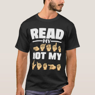 T-shirt Alphabet ASL Langue des Signes Américaine Professe