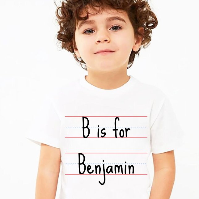 T-shirt Alphabet | Chemises scolaires personnalisées pour  (Créateur téléchargé)