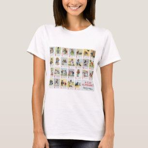 T-shirt Alphabet de chat, Louis Wain