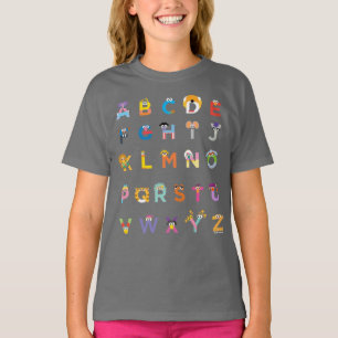 T-shirt Alphabet de rue Sésame personnalisable