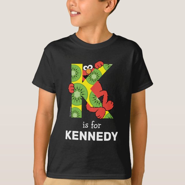 T-shirt Alphabet Elmo | K Kiwi (Devant)