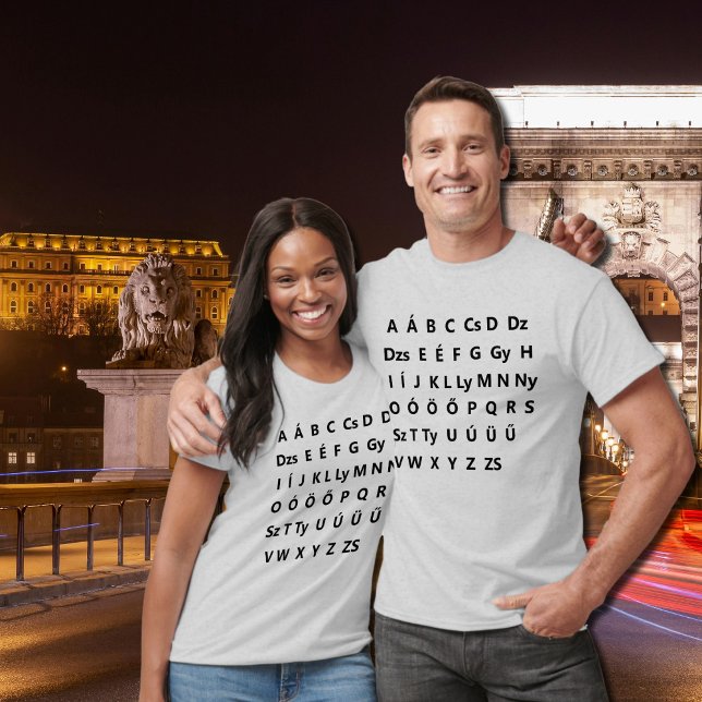 T-shirt alphabet hongrois (Créateur téléchargé)