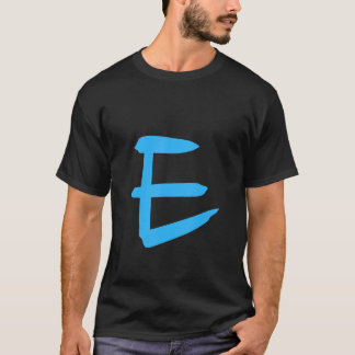 T-shirt Alphabet lettre manuscrite E