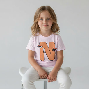 T-Shirt Alphabet Lettre N
