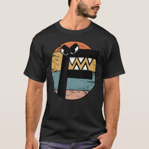 T-shirt Alphabet Lore de costume Retro Sunset pour garçons