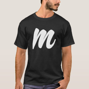 T-shirt Alphabet M Groupe Lazy Halloween Robe fantaisie