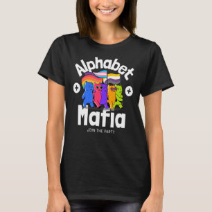T-shirt Alphabet Mafia Lgbtq Fierté Sons Gay Je suis en F