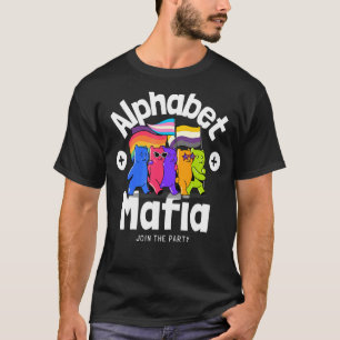T-shirt Alphabet Mafia Lgbtq Fierté Sons Gay Je suis en F