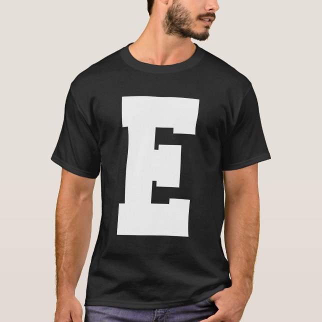 T-shirt Alphabet majuscule E (Devant)