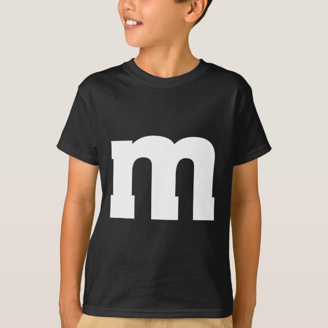 T-shirt Alphabet majuscule M (Devant)