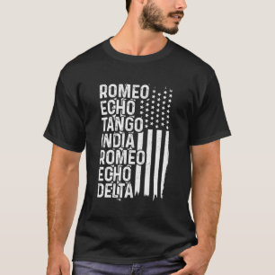 T-shirt Alphabet phonétique Avion Pilote Aviation Patrioti
