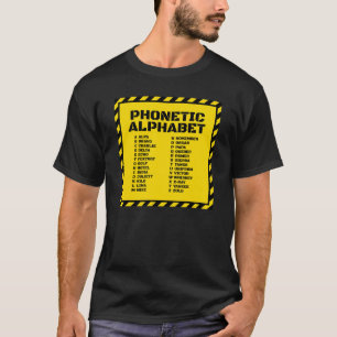 T-shirt Alphabet phonétique – Édition Sécurité Industriell