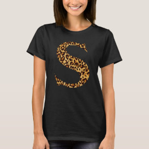 T-shirt Alphabet S léopard Enseignants Écoliers Enfants