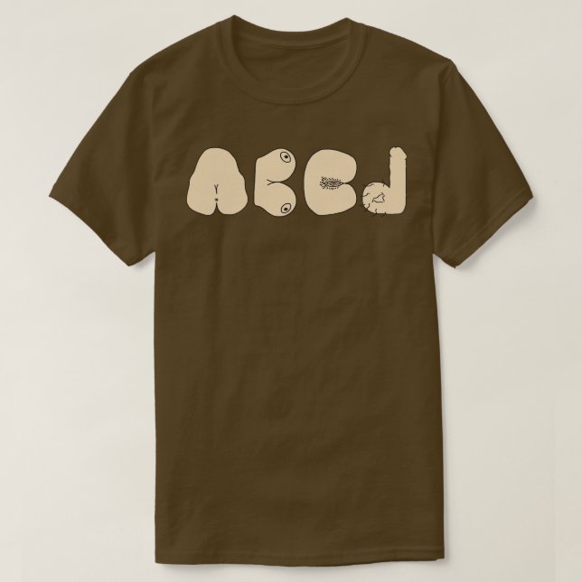 T-shirt Alphabet sec B C D (Design devant)