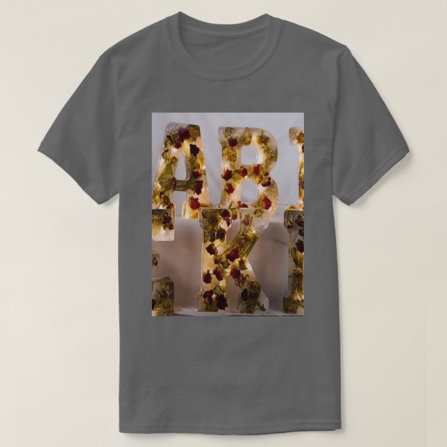 T-shirt alphabet t (Design devant)