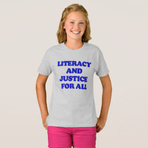 T-shirt Alphabétisation et justice pour tous : Conception 
