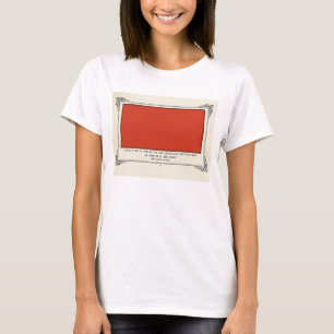 T-shirt Alphonse Allais, April Fools, Rouge, Art Abstrait