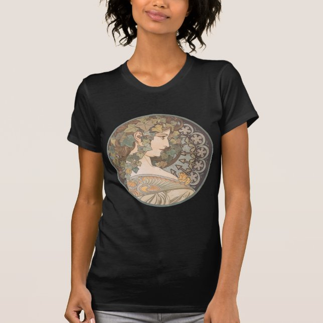 T-shirt Alphonse Mucha - Erin (Devant)