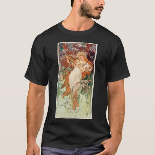 T-shirt Alphonse Mucha, Les Saisons (1896) Printemps