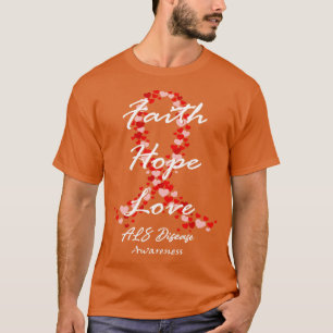 T-shirt ALS Maladie Sensibilisation Foi Espérance Amour Es