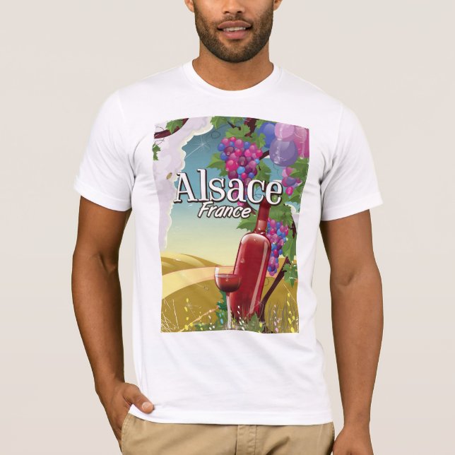 T-shirt Alsace France apaisante affiche (Devant)