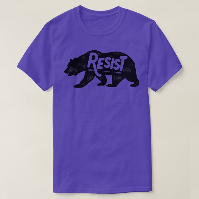 T-shirt ALT US National Park Service Résiste À L'Ours Vint (Design devant)