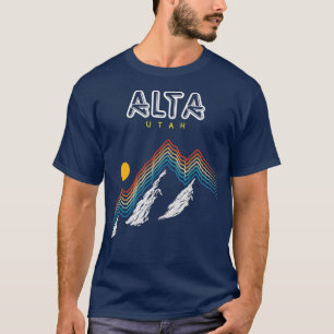 T-shirt Alta Utah Ski Resort 1980s Retro Collection